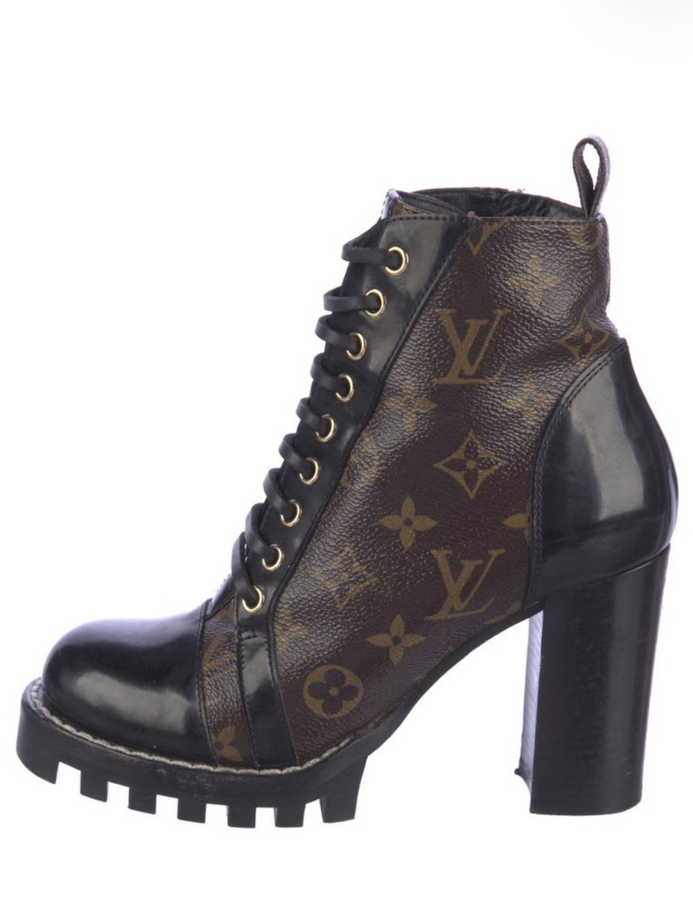 Louis Vuitton Monogram Combat Boots